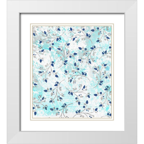 Watercolor Branches White Modern Wood Framed Art Print with Double Matting by Allen, Kimberly