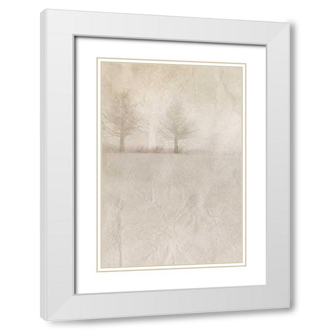 Misty Dawn 1 White Modern Wood Framed Art Print with Double Matting by Allen, Kimberly