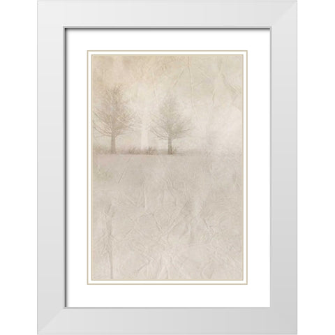 Misty Dawn 1 White Modern Wood Framed Art Print with Double Matting by Allen, Kimberly