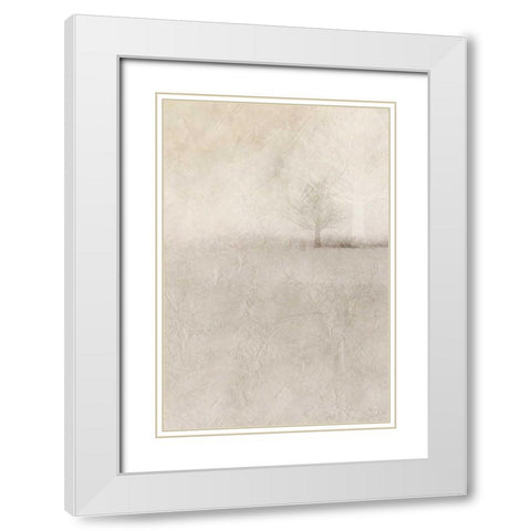 Misty Dawn 2 White Modern Wood Framed Art Print with Double Matting by Allen, Kimberly