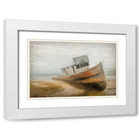 Point Rey White Modern Wood Framed Art Print with Double Matting by Allen, Kimberly