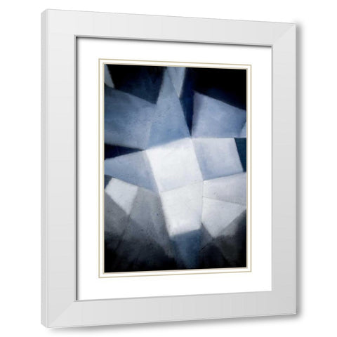 In Blue Times White Modern Wood Framed Art Print with Double Matting by Allen, Kimberly