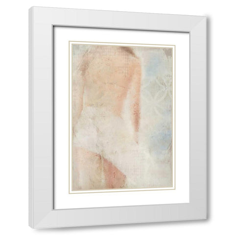 Beach Walk White Modern Wood Framed Art Print with Double Matting by Allen, Kimberly