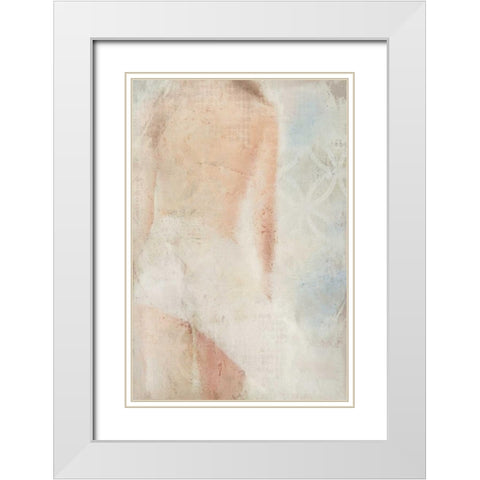 Beach Walk White Modern Wood Framed Art Print with Double Matting by Allen, Kimberly