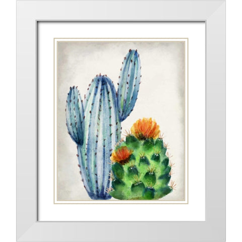 In the Desert 1 White Modern Wood Framed Art Print with Double Matting by Allen, Kimberly