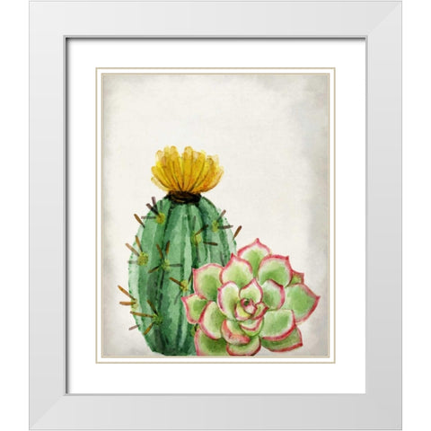 In the Desert 2 White Modern Wood Framed Art Print with Double Matting by Allen, Kimberly