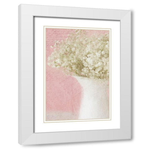 Softly 2 White Modern Wood Framed Art Print with Double Matting by Allen, Kimberly