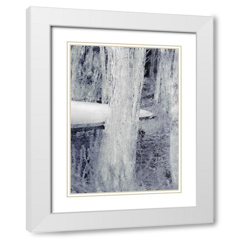 Through the Trees B White Modern Wood Framed Art Print with Double Matting by Kimberly, Allen