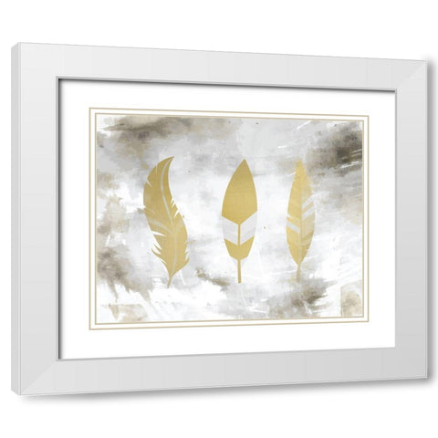 My Dreams 1 White Modern Wood Framed Art Print with Double Matting by Kimberly, Allen