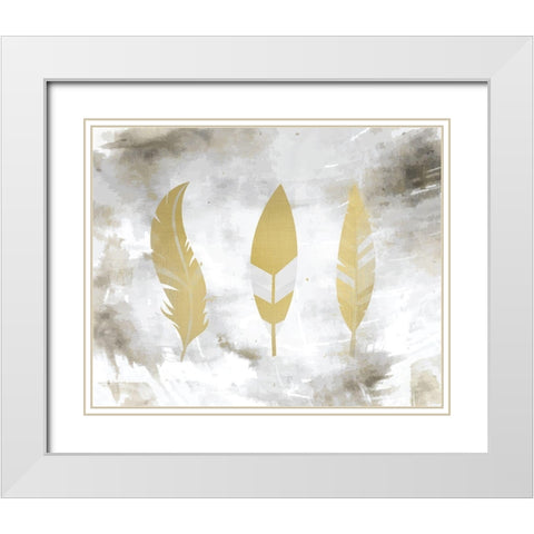 My Dreams 1 White Modern Wood Framed Art Print with Double Matting by Kimberly, Allen
