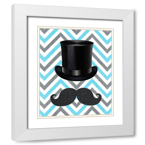 Little Man 1 White Modern Wood Framed Art Print with Double Matting by Kimberly, Allen