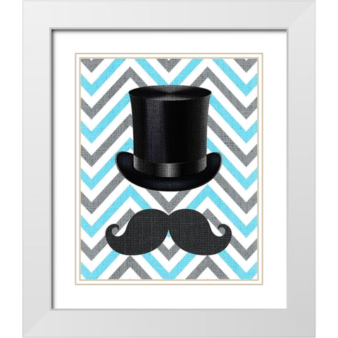 Little Man 1 White Modern Wood Framed Art Print with Double Matting by Kimberly, Allen