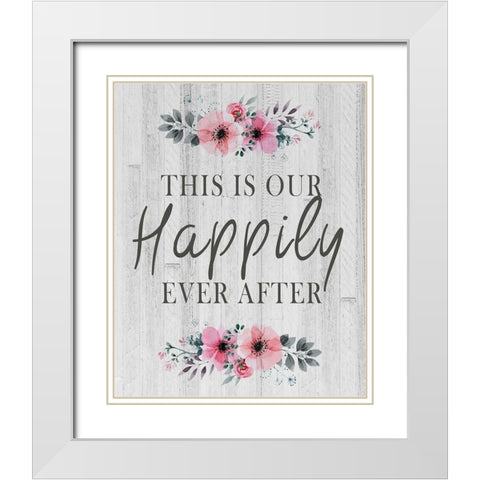 This is Our White Modern Wood Framed Art Print with Double Matting by Kimberly, Allen