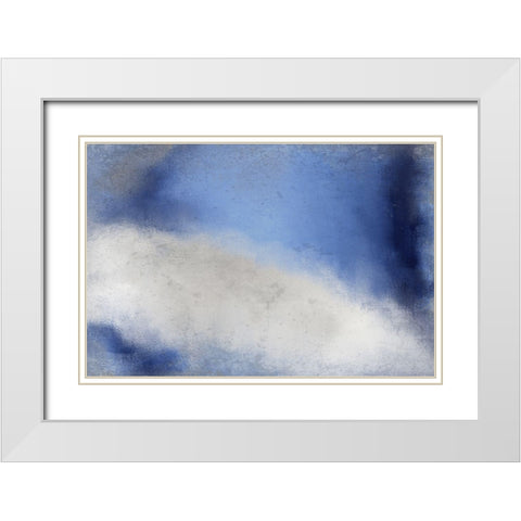Streak of Light White Modern Wood Framed Art Print with Double Matting by Kimberly, Allen