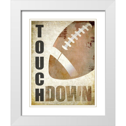Touch Down White Modern Wood Framed Art Print with Double Matting by Kimberly, Allen