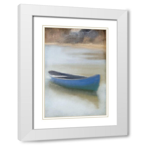 At the Lake House White Modern Wood Framed Art Print with Double Matting by Kimberly, Allen