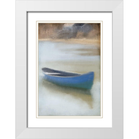 At the Lake House White Modern Wood Framed Art Print with Double Matting by Kimberly, Allen