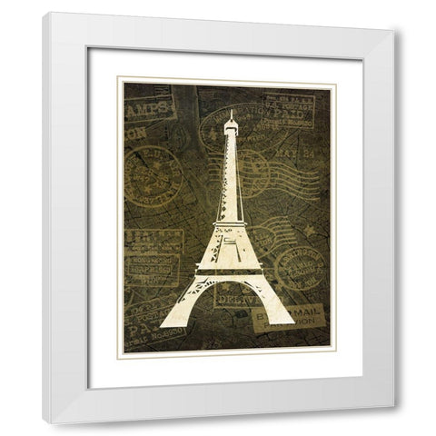 Wanderlust 5 White Modern Wood Framed Art Print with Double Matting by Kimberly, Allen