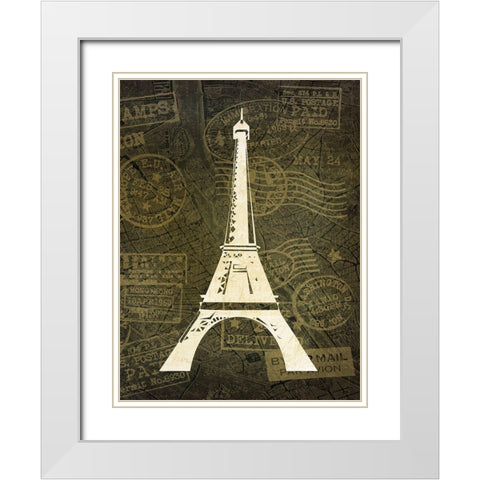 Wanderlust 5 White Modern Wood Framed Art Print with Double Matting by Kimberly, Allen