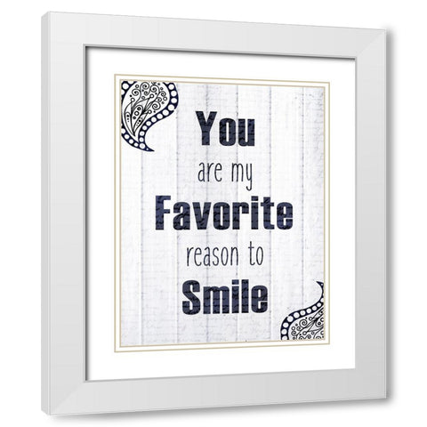 Always Love 2 White Modern Wood Framed Art Print with Double Matting by Kimberly, Allen