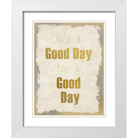 LIfes Journey 3 White Modern Wood Framed Art Print with Double Matting by Kimberly, Allen