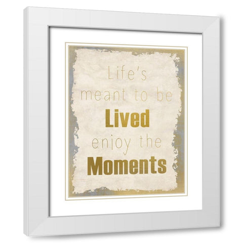 LIfes Journey 3b White Modern Wood Framed Art Print with Double Matting by Kimberly, Allen