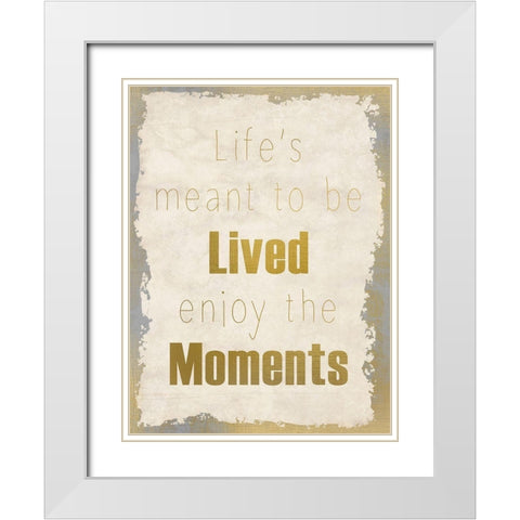LIfes Journey 3b White Modern Wood Framed Art Print with Double Matting by Kimberly, Allen