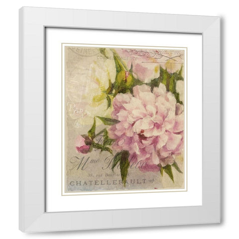 Summer Blooming Series A White Modern Wood Framed Art Print with Double Matting by Kimberly, Allen
