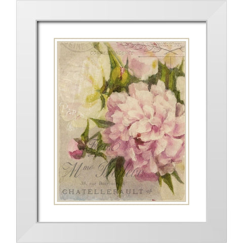 Summer Blooming Series A White Modern Wood Framed Art Print with Double Matting by Kimberly, Allen
