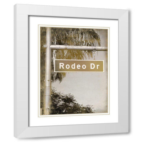 Rodeo Drive White Modern Wood Framed Art Print with Double Matting by Kimberly, Allen