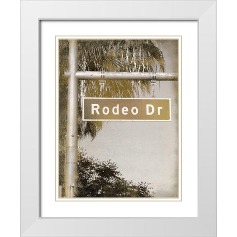Rodeo Drive White Modern Wood Framed Art Print with Double Matting by Kimberly, Allen