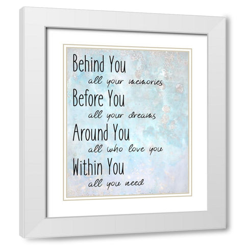 Within You White Modern Wood Framed Art Print with Double Matting by Kimberly, Allen