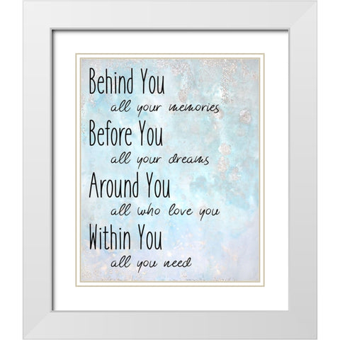Within You White Modern Wood Framed Art Print with Double Matting by Kimberly, Allen