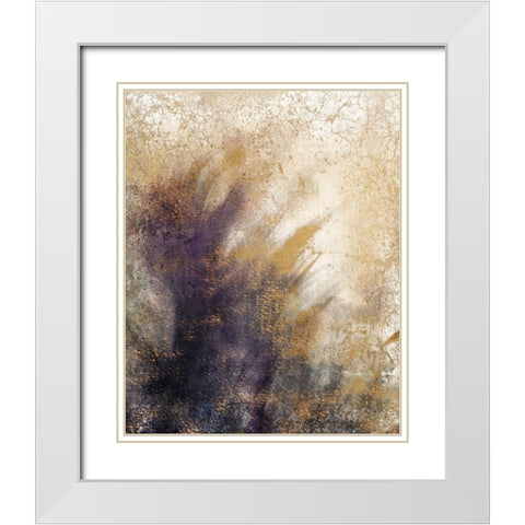 Copper Color 1 White Modern Wood Framed Art Print with Double Matting by Kimberly, Allen