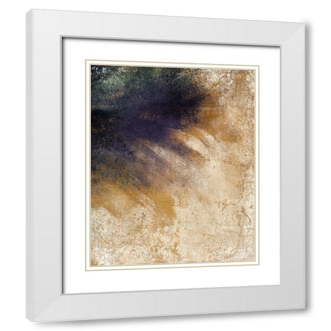 Copper Color 2 White Modern Wood Framed Art Print with Double Matting by Kimberly, Allen