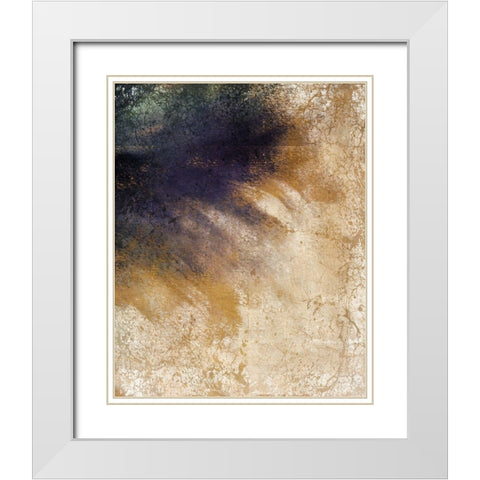 Copper Color 2 White Modern Wood Framed Art Print with Double Matting by Kimberly, Allen