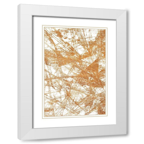 Fractal 2 White Modern Wood Framed Art Print with Double Matting by Kimberly, Allen