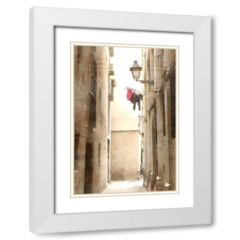 Old World 2 White Modern Wood Framed Art Print with Double Matting by Kimberly, Allen