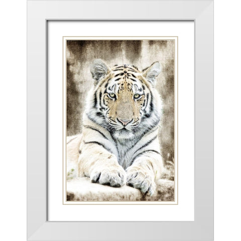 Concentration White Modern Wood Framed Art Print with Double Matting by Kimberly, Allen