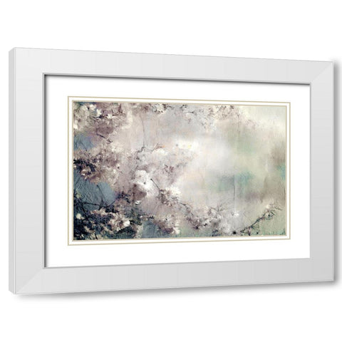 Dreaming of Cherry Blossoms White Modern Wood Framed Art Print with Double Matting by Kimberly, Allen