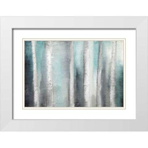 Into The Aspens 1 White Modern Wood Framed Art Print with Double Matting by Allen, Kimberly