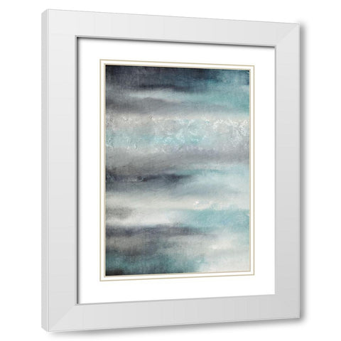 Seascape White Modern Wood Framed Art Print with Double Matting by Allen, Kimberly