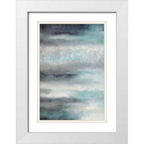 Seascape White Modern Wood Framed Art Print with Double Matting by Allen, Kimberly