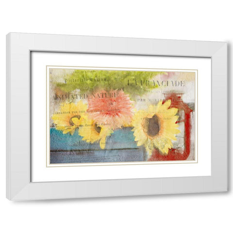 Day in the Garden White Modern Wood Framed Art Print with Double Matting by Kimberly, Allen