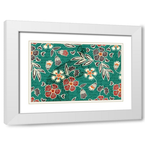 Hidden Peacock 1 White Modern Wood Framed Art Print with Double Matting by Kimberly, Allen