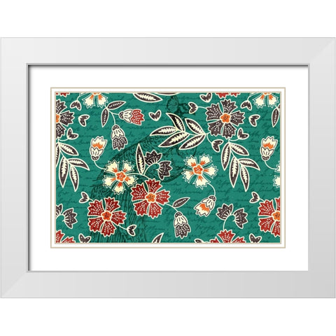Hidden Peacock 1 White Modern Wood Framed Art Print with Double Matting by Kimberly, Allen