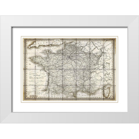 De La France White Modern Wood Framed Art Print with Double Matting by Kimberly, Allen