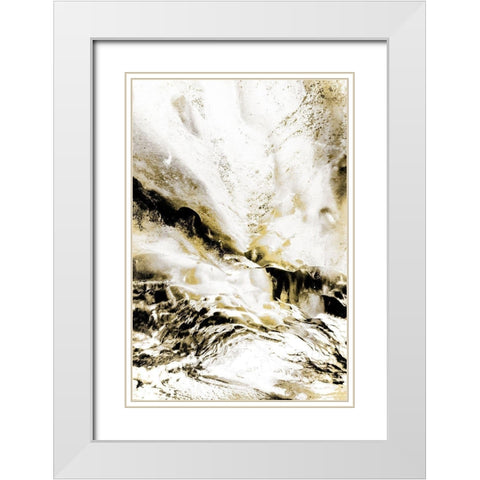 Majestic White Modern Wood Framed Art Print with Double Matting by Kimberly, Allen