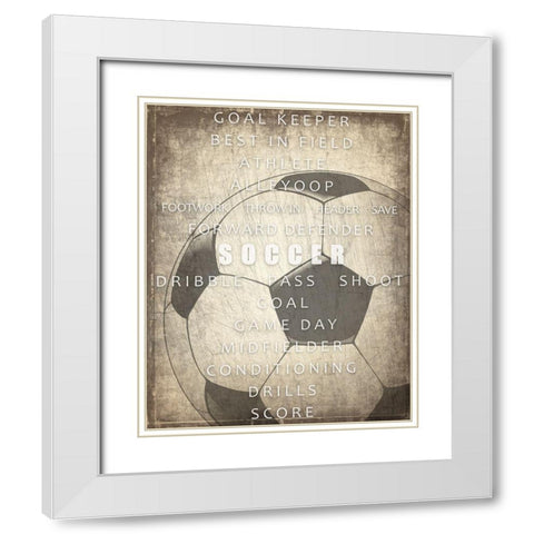 Sports a Way of Life 2 White Modern Wood Framed Art Print with Double Matting by Kimberly, Allen