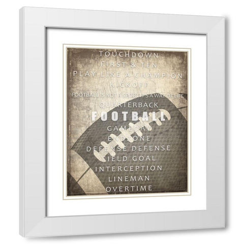 Sports a Way of Life 3 White Modern Wood Framed Art Print with Double Matting by Kimberly, Allen